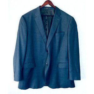 Peter Millar Mens Blazer 48L Navy Blue Wool 2 Button Sport Coat Jacket Notch